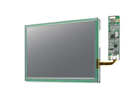 10.1" 1024x600 LVDS 550nits -5~60℃ LED 6/8-bit with 4-wire Resistive Touch Display Kit